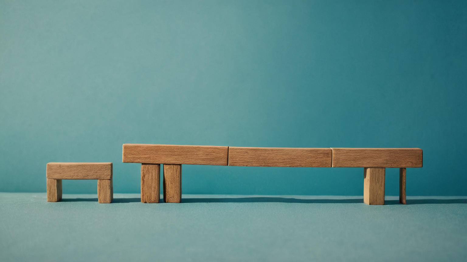 Three plain wooden paths representing different Social Security claiming dates